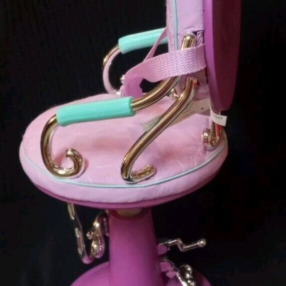 Our Generation Sitting Pretty Salon Chair Pink Heart Quilted for 18" Doll Access